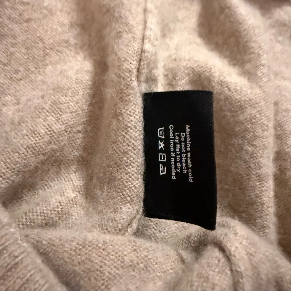 summersalt Cozy Knit Drawstring Joggers in Light Taupe - Picture 5 of 8